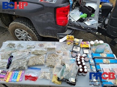 Large volume of various seized illicit drugs 