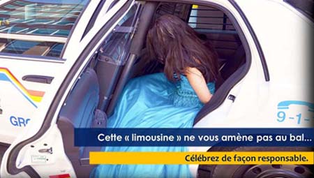 Cette « limousine » ne vous amène pas au bal. Célébrez de façon responsable.